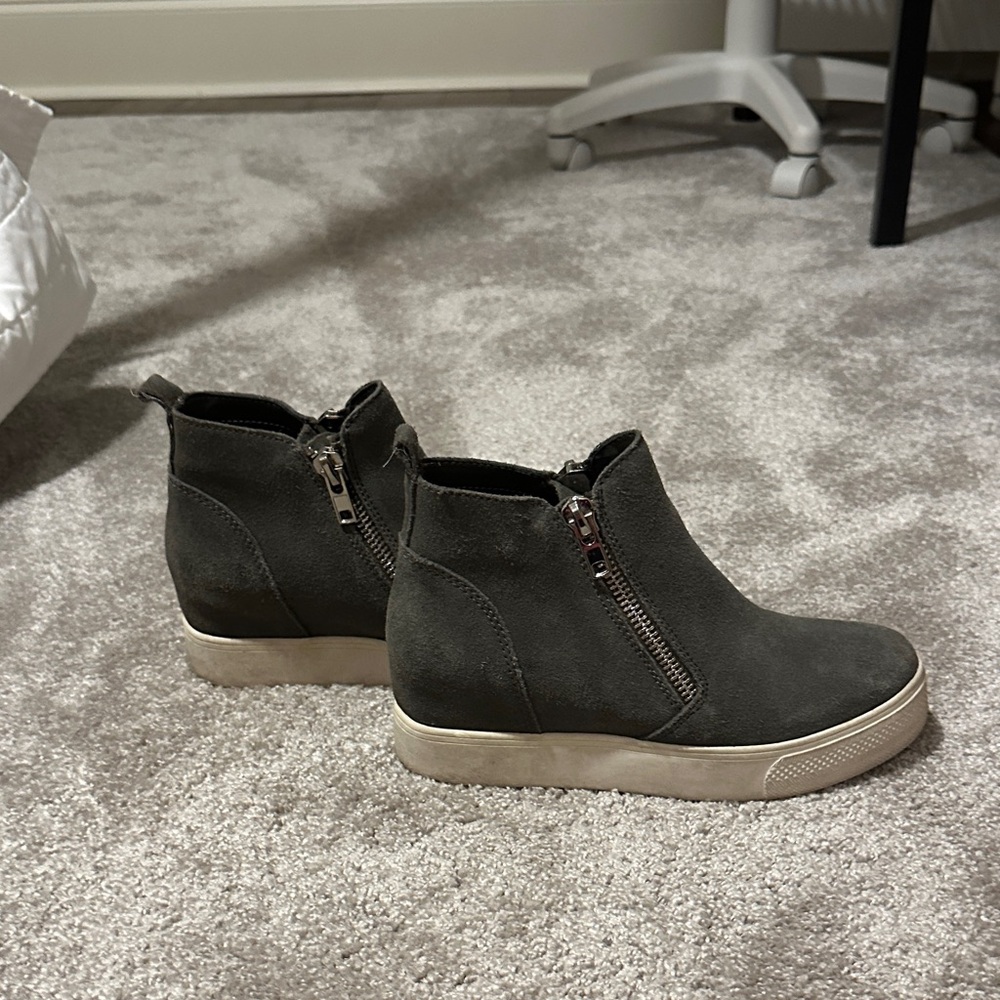 Steve Madden Charcoal Ankle Booties